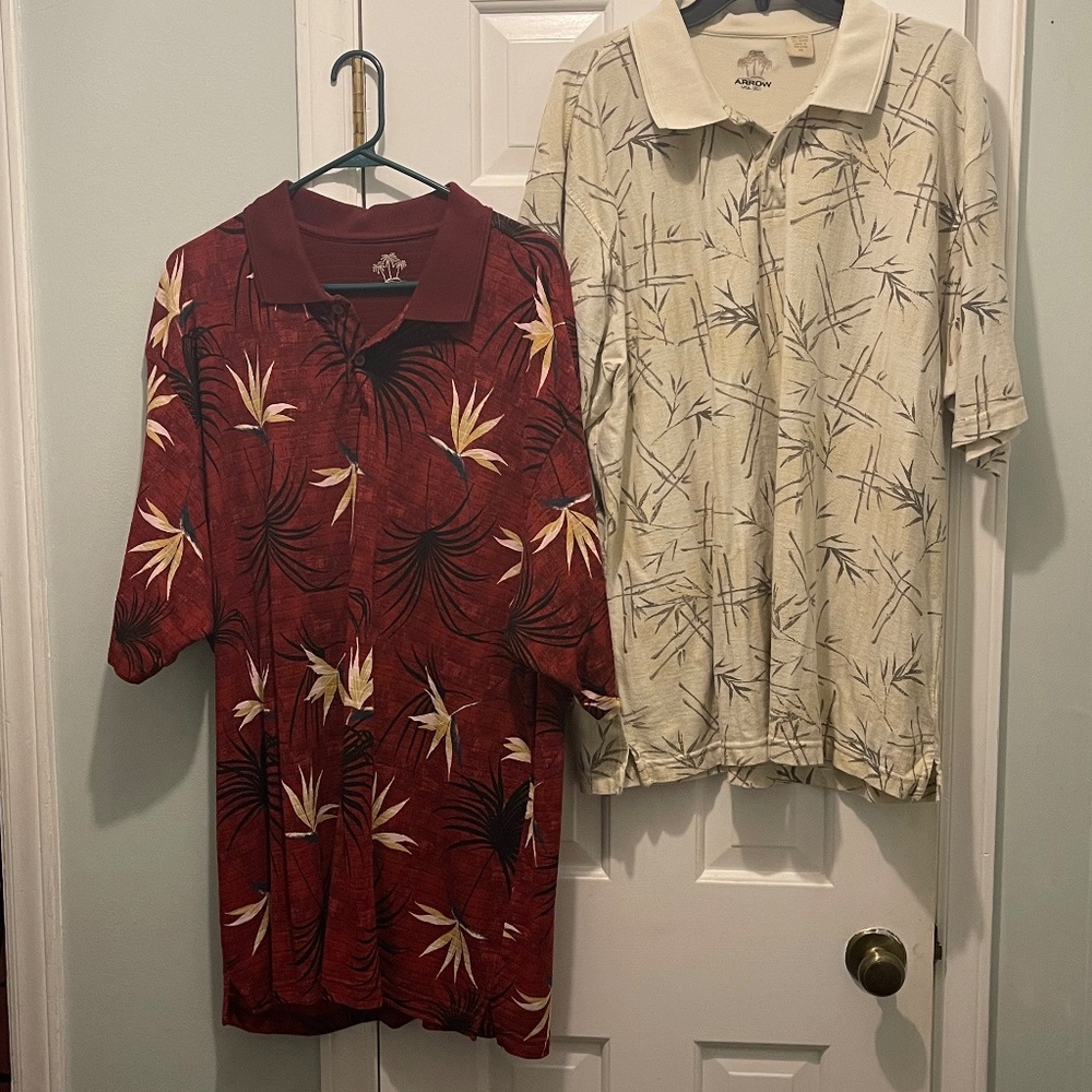 Two Mens Arrow Dress Shirts size XXL